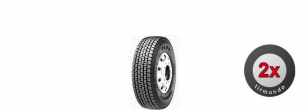 2x 11R22.5 HANKOOK DL02 16P