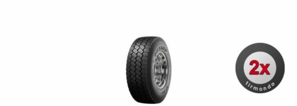 2x 385/65R22.5 (15R22.5) DUNLOP SP282 160