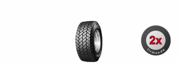 2x 385/65R22.5 (15R22.5) BRIDGESTONE M748