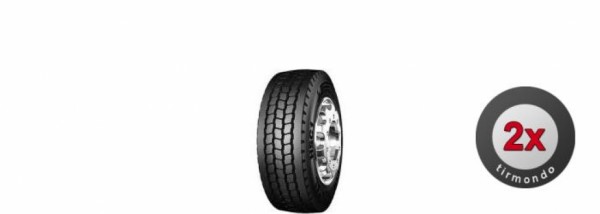 2x 315/80R22.5 CONTINENTAL HSC1 156