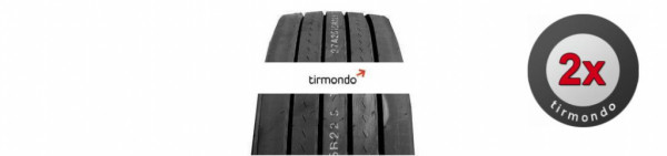 2x 385/65R22.5 (15R22.5) HANKOOK TL10+ 160K