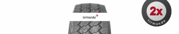 2x 385/65R22.5 (15R22.5) FULDA VARIO 160