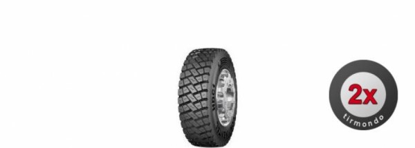 2x 295/80R22.5 CONTINENTAL HDC1 152